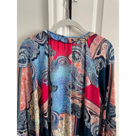 Johnny Was Daria Paisley Tunic Blouse Size: Large - Picture 11 of 12